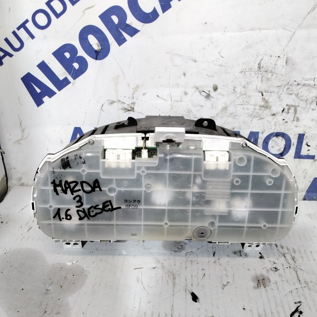 Quadro strumenti/ contachilometri mazda 3 1.6 diesel codice 8LBS3PA
