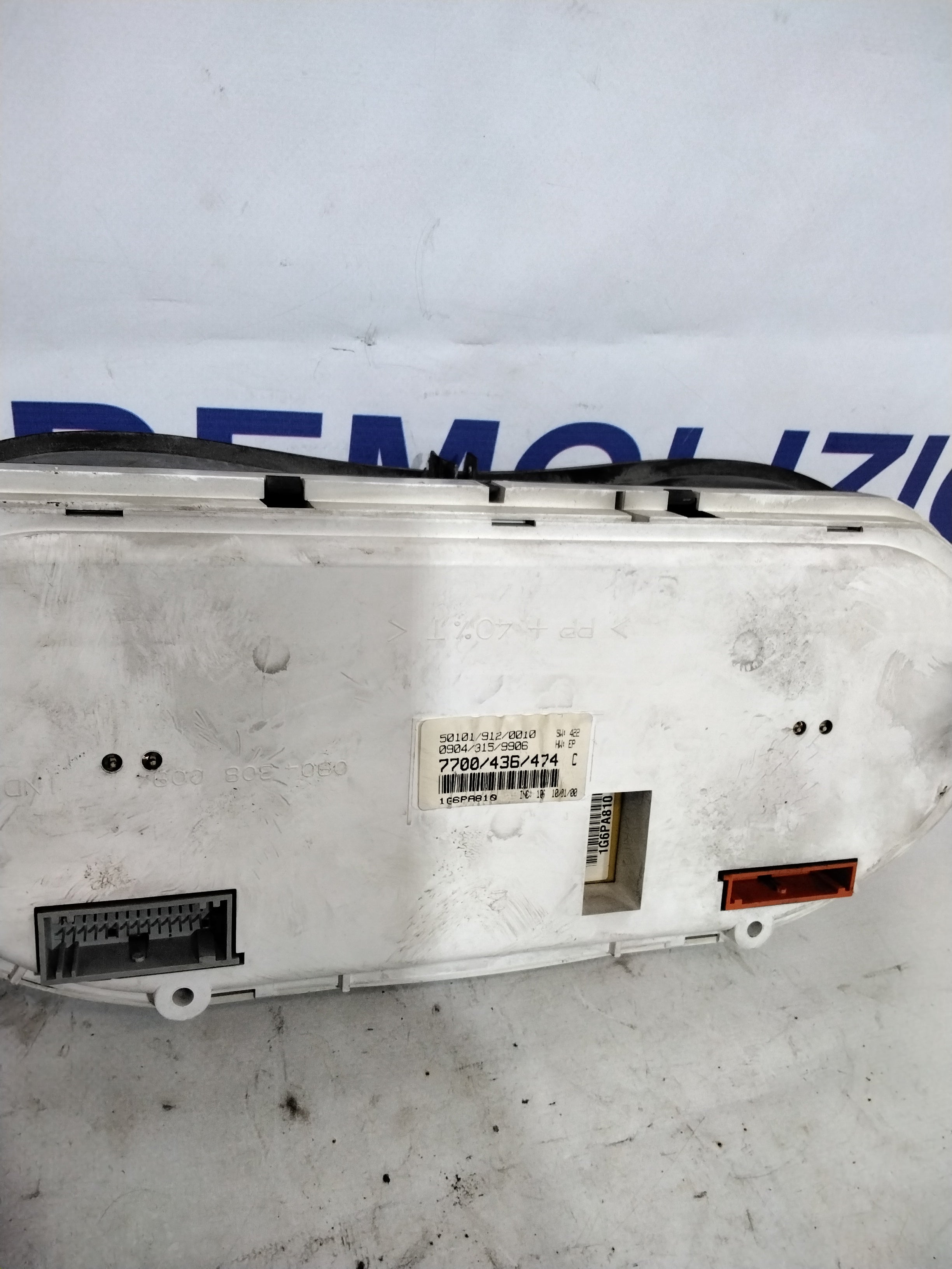 quadro strumenti Contachilometri renault kangoo 1.9 diesel  2000  codice 7700/436/474