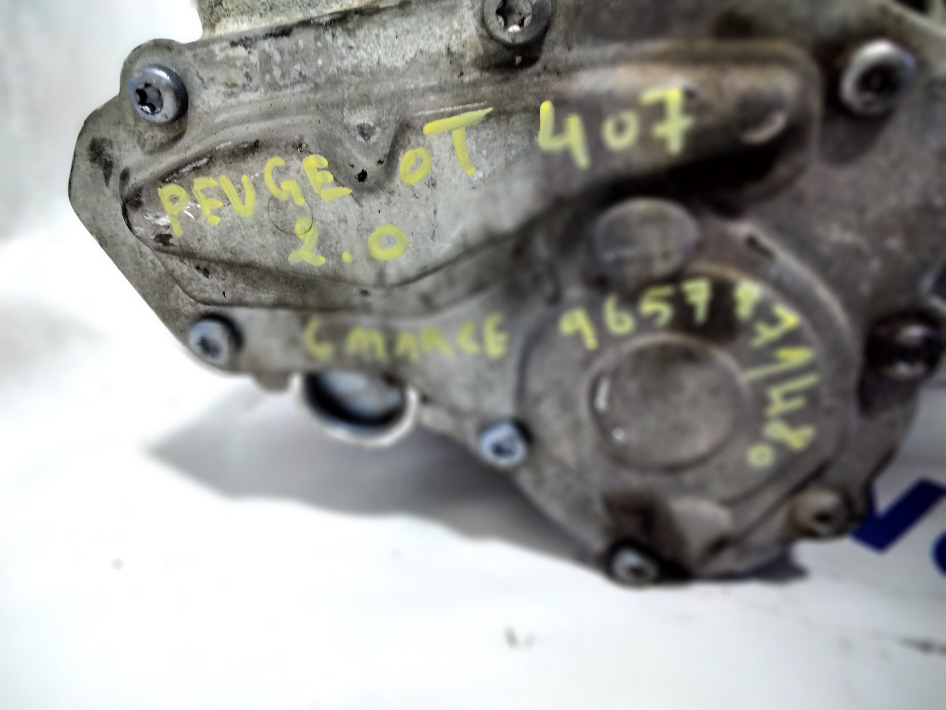 Peugeot 407 2.0 diesel 6-speed manual gearbox year 2006 code: 9657271480 (sf:2)
