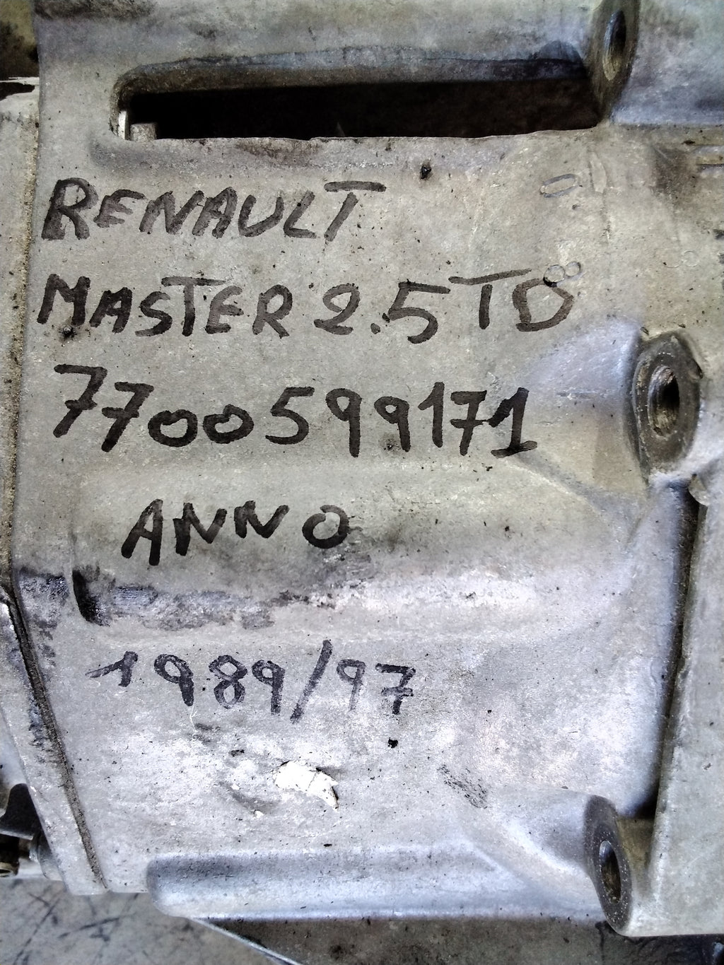 Gearbox Renault Master 2.5 TD year: (1989/1997) code: 7700599171 (sf2)