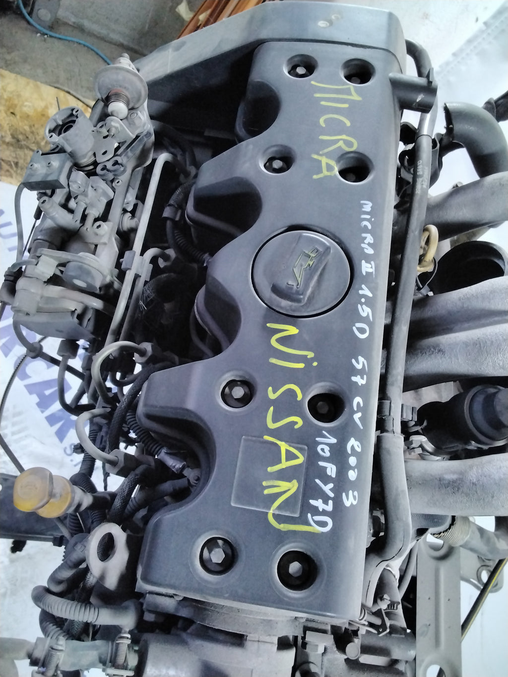 Nissan Micra 1.5 diesel 57 hp engine, year 2003, code: 10FY7D (sf1p2)
