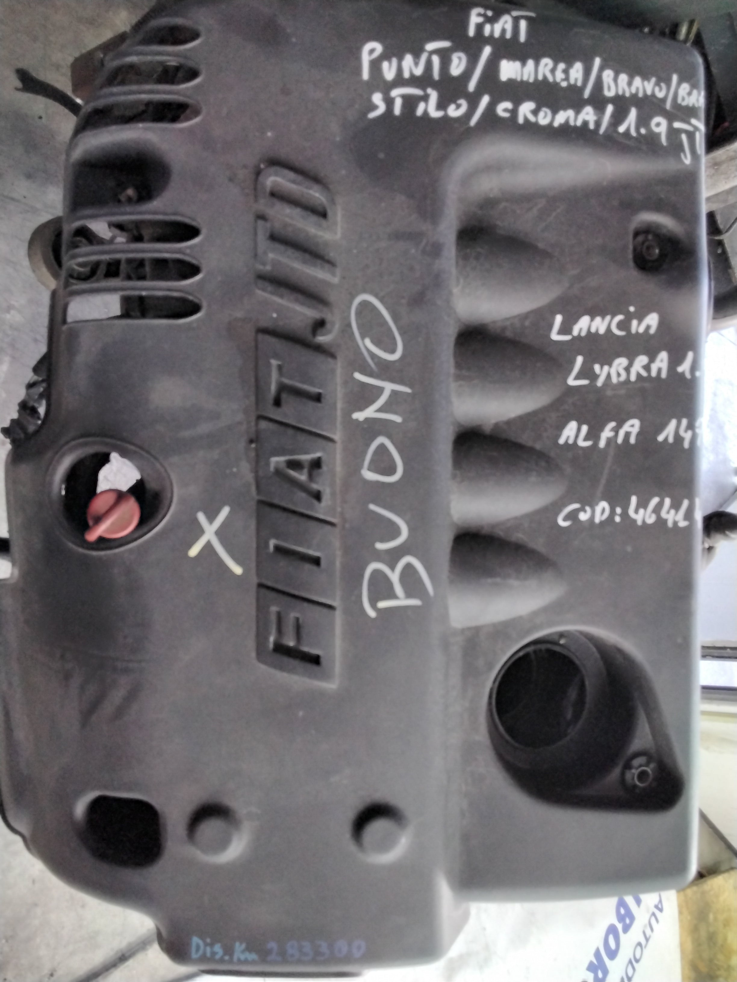Motore fiat marea /bravo/brava /stilo /punto 1.9 JTD anno 2001 codice: 46414948 (sf1p3)