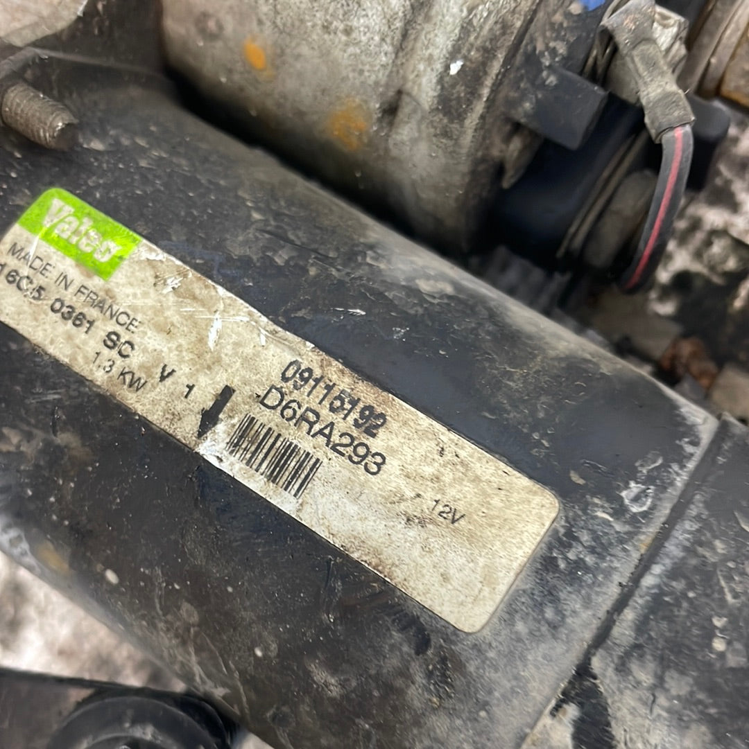Motor de arranque Opel Agila 1.2 gasolina