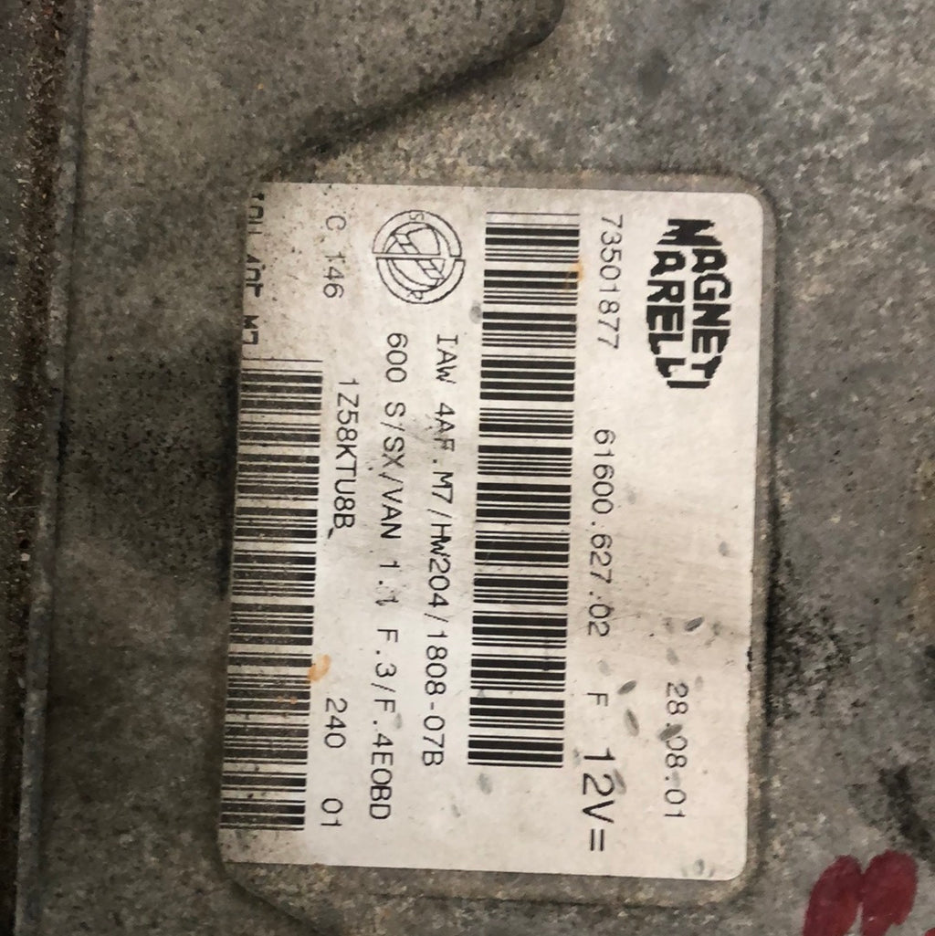 Centralita de motor Fiat 600 1100cc código: 73501877